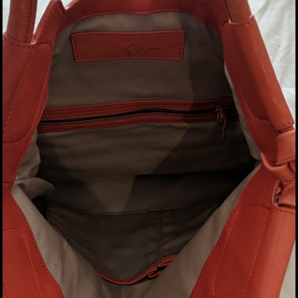 Foley + Corinna Leather Coral Lady Tote - Picture 5 of 5